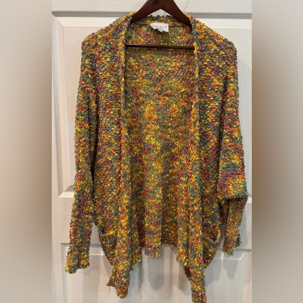 Hayden Los Angeles Soft Knit Popcorn Cardigan Size S/M